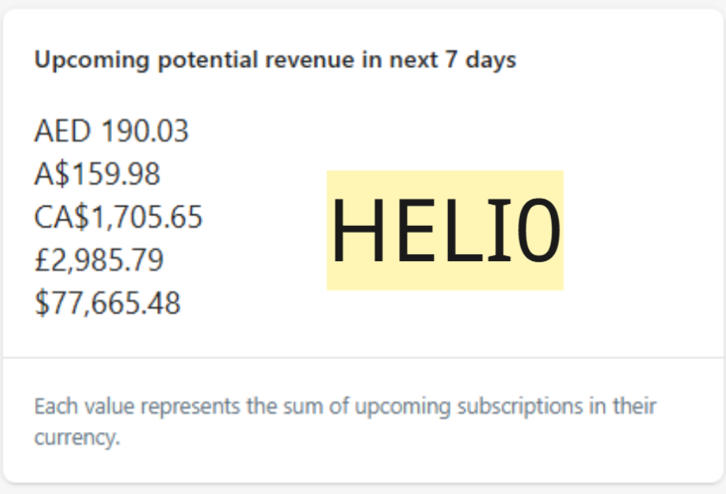 MRR — $77K upcoming revenue